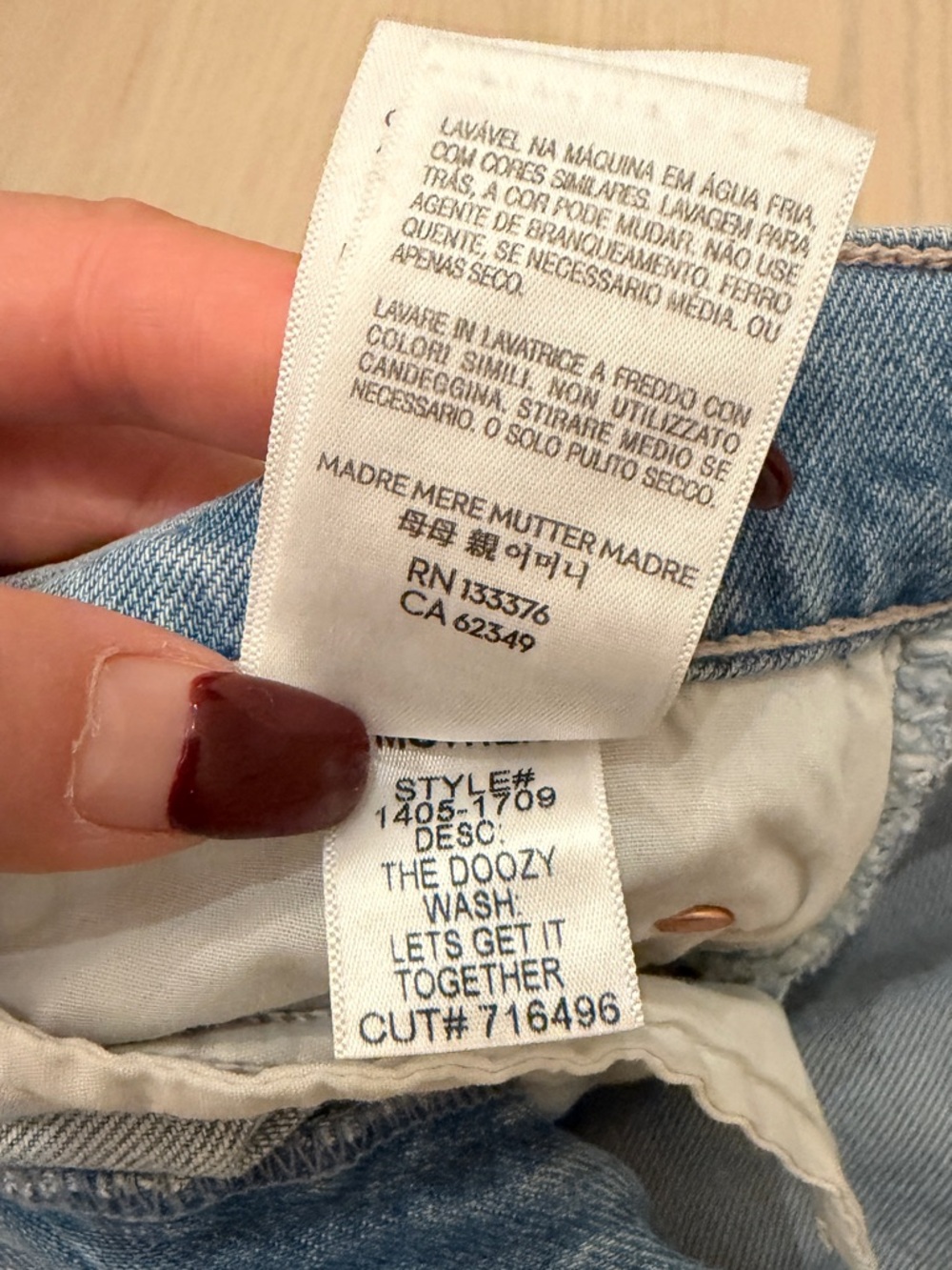 MOTHER Light Blue Doozy High-Rise Flare Jeans - Picture 6 of 8